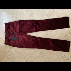 Paige velvet hoxton ankle jeans exposed buttons